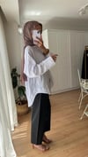 ORJİNAL MARKA OVERSİZE KETEN GÖMLEK