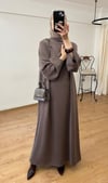 PREMİUM DİK YAKA MAXİ BOY ELBİSE