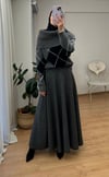 YAKA DETAYLI BAKLAVA DESENLİ  KAZAK