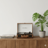 Record Master ST14012 Retro Pikap – Kahverengi – Bluetooth ve Şarj Özellikli – Tüm Plakları Çalabilme