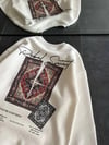 Bisiklet Yaka Baskılı SweatShirt - Beyaz