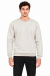 Erkek Bisiklet Yaka İçi Şardonlu 2 İplik Düz Uzun Kollu Regular Fit Sweatshirt - Gri