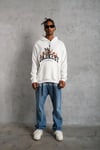 Erkek DANKES Baskılı Kapüşonlu Sweat - Beyaz