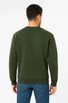 Erkek Üç İplik Düz Bisiklet Yaka SweatShirt - Haki