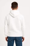 Erkek Üç İplik Kapüşonlu Kanguru Cepli SweatShirt Hoodie - Beyaz