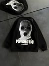 Kışlık Bisiklet Yaka Baskılı SweatShirt - Siyah