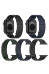 Movenchy Apple Watch 45mm Uyumlu Carbon Steel Kordon - Koyu Yeşil