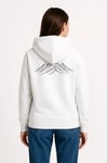 Nihilist Penguen Özel Tasarım Oversize Kapüşonlu Sweatshirt - Beyaz