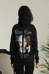 Oversize Üç İplik Kapüşonlu Sweatshirt – Siyah “Other Lives” Ön Ve Arka Baskılı, Şardonlu Kışlık, Rahat Günlük Model Siiyah