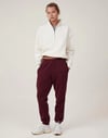 Oversize Yarım Farmuarlı Yakalı Basic SweatShirt - Beyaz