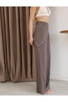 Bandana Detay Duman Rengi Pantolon-GENİŞ KALIP