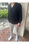 Kırınkıl Kumaş Ütü İstemez Salaş Model Uzun Kol Gömlek