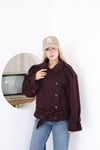 Moda Banuş Kadın Kuşaklı Kruvaze Kaşe Trenç Ceket 2976