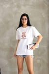 Teddy Bear Baskılı Pamuklu T-shirt