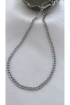 316 L Çelik Unisex Model Gümüş Kolye (5 mm)