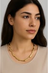 Çelik Damla Model Kolye