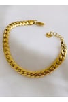 Çelik Örme Unisex Gold Bileklik