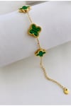 Çelik Van Cleef Renkli Gold Bileklik