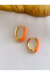 Çift Renkli Oval Küpe (2,5 cm)