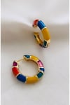 Çok Renkli Halka Küpe (2 cm)