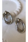 İçiçe Oval Küpe