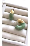İki Renkli Bombeli C Küpe (3 cm)