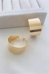 İthal Tırtıklı Model Kalın Halka Küpe (3 CM)
