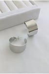 İthal Tırtıklı Model Kalın Halka Küpe (3 CM)