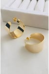 İthal Tırtıklı Model Kalın Halka Küpe (3 CM)