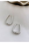 İthal U Model Silver Küpe (2 cm)