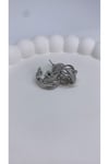 Ithal Zirkon Taşlı Silver Küpe