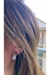 Ithal Zirkon Taşlı Silver Küpe