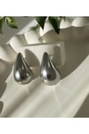 Silver Çelik Mini Damla Küpe (1,5 CM)