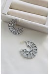 Taş Detaylı Küpe (3,5 cm)