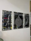  AYETEL KÜSRİ ELİF VAV TABLO SET GÜMÜŞ  RENK