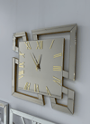 L MODEL DUVAR SAAT GOLD RENK