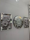 MERİDYEN MODEL DUVAR SAAT İKİLİ GELİNCİK TABLO GÜMÜŞ