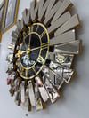 PİYANO MODEL DUVAR SAAT GOLD RENK