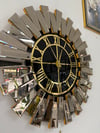 PİYANO MODEL DUVAR SAAT GOLD RENK