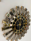 PİYANO MODEL DUVAR SAAT GOLD RENK