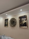 PİYONA AYNALI SAAT VE İKİ ADET ALLAH CC VE MUHAMMED SAV LAFIZLI SET