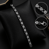 Gümüş Renk Motifli Çelik Bileklik – Özel Bağlantı Tasarımı