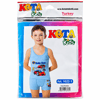 Kota Kids Erkek Çocuk Araba Baskılı Atlet Boxer Takım – Mavi