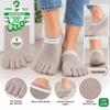 XGripolo Parmaklı Patik Çorap – Vizon – 35/40