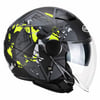 Feix Stars Camo Neon Yazlık Motosiklet Kaskı