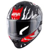 GIVI 50.X SHARKBITE MAT SİYAH-BEYAZ-KIRMIZI KASK
