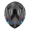 GIVI 50.8 MACH1 MAT GRİ-SİYAH-KIRMIZI KASK