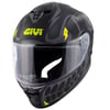 GIVI 50.X BONES MAT SİYAH-NEON SARI KASK