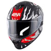 GIVI 50.X SHARKBITE MAT SİYAH-BEYAZ-KIRMIZI KASK