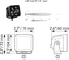 HELLA 3.2 CUBE KIT 2 Lİ MOTOSİKLET SİS FARI LED TAKIMI